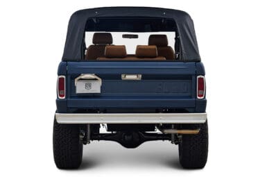 Ford Bronco 1970 Matte Blue 302 Series with Black Soft Top