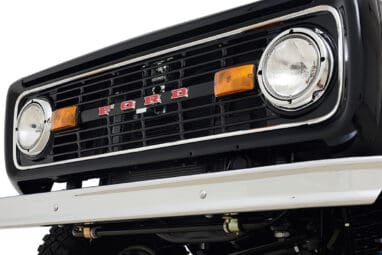Ford Bronco 1972 Black Coyote Series with Custom Interior Grille