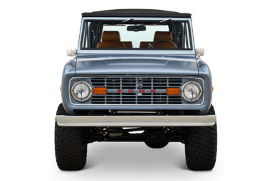 Ford Bronco 1972 Matte Brittany Blue Coyote Series with Black Soft Top