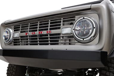 Ford Bronco 1971 Coyote Series in Grigio Lynx with Bikini Top and Custom Leather Interior