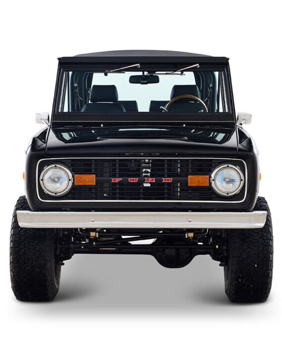 Ford Bronco 1973 Black Coyote Series with Black Soft Top