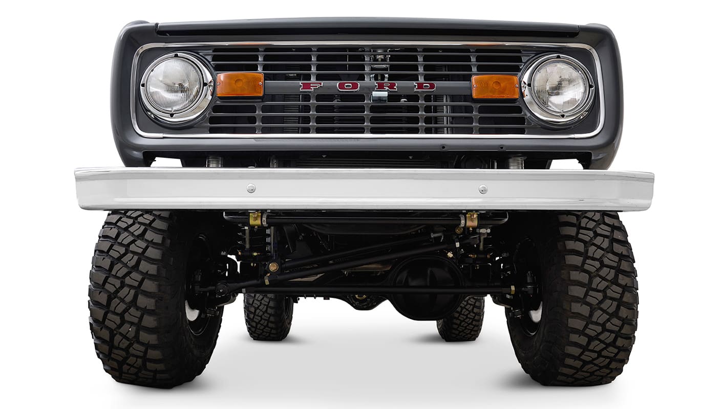 1969 For Bronco Coyote Series in Magnetic Gray with Custom Cigar Leather Interior and Bikini Top