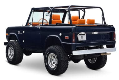 1971 Ford Bronco Coyote Series in Rolls Royce Blue over Orange Custom Interior
