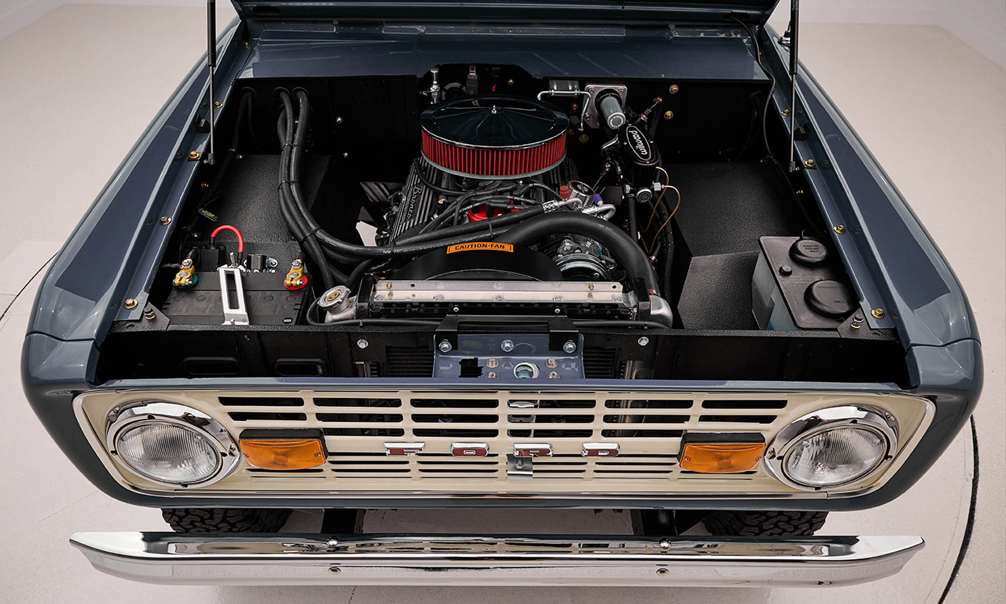 1966 Classic Ford Bronco in Atlas Gray with a crate 302 engine