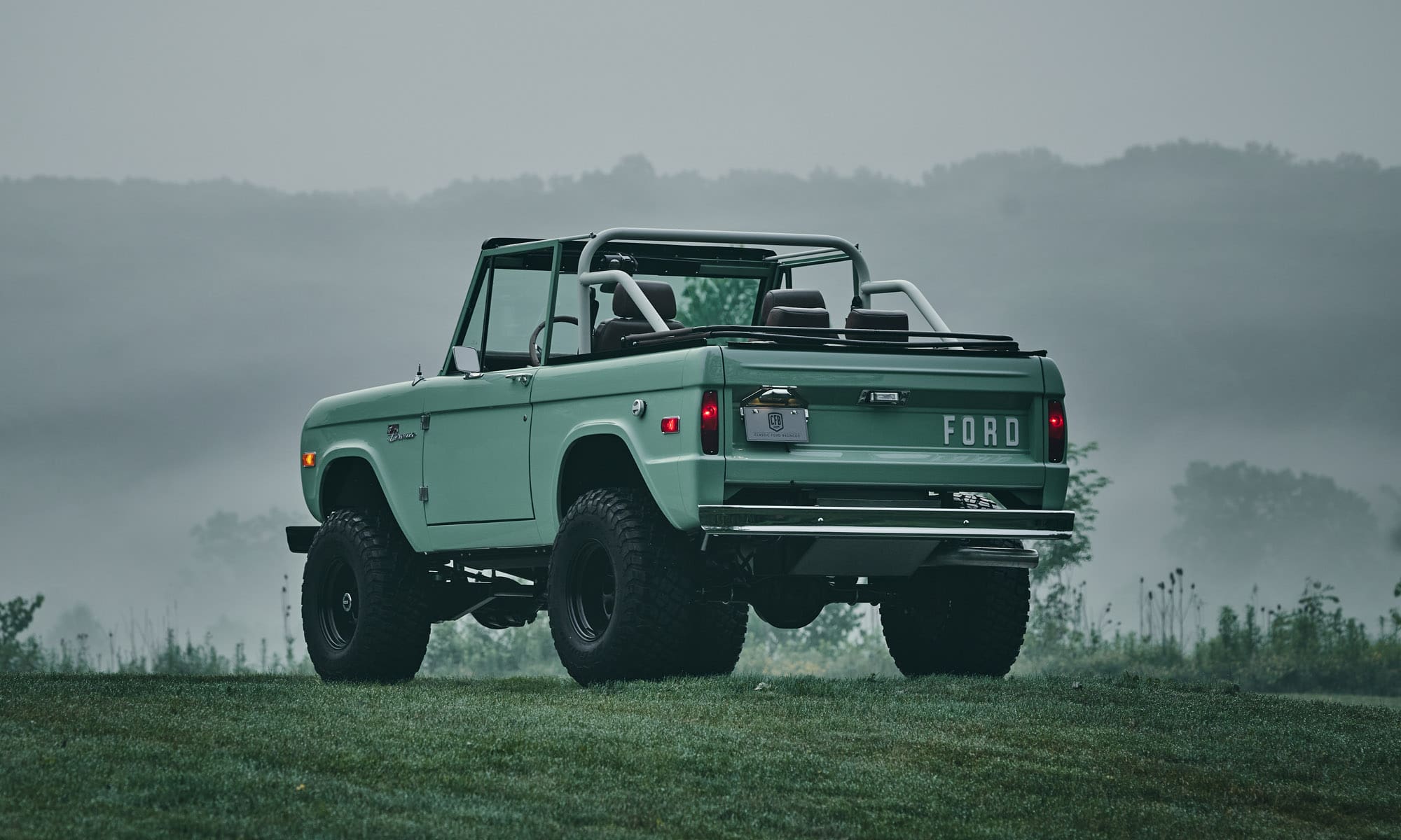 1971 Classic Ford Broncos Coyote Series in Porcelain Green