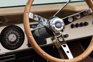 Classic Ford Broncos Teak Steering Wheel