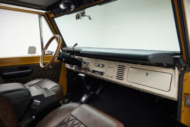 1966 classic ford bronco in goldenrod patina paint passenger dash