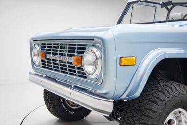 1973 brittany blue 302 series with gray leather front grill