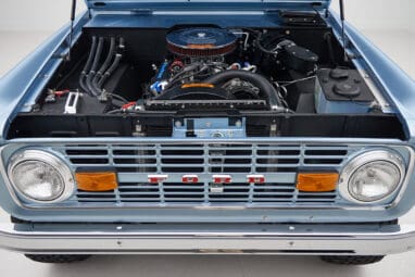 1973 brittany blue 302 series with gray leather 302 motor