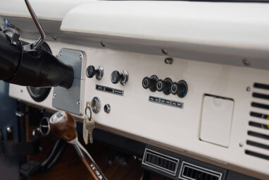 1973 brittany blue 302 series with gray leather dash detail