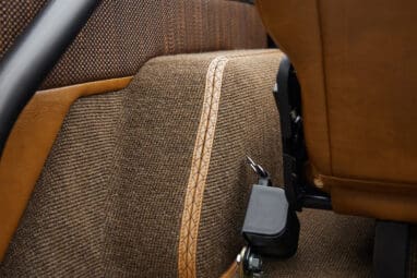1973 classic ford bronco in highland green custom carpet stitching