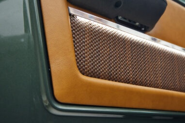 1973 classic ford bronco in highland green door light custom detail