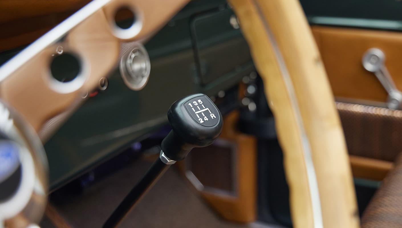 1973 classic ford bronco in highland green shifter