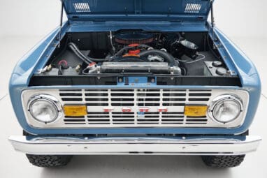 1974 classic ford bronco in stars & stripes blue with whiskey leather 302 motor
