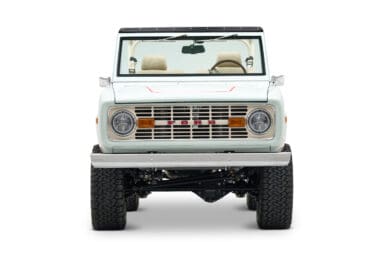 Front View Diamond Blue Ranger Stripe Custom Bronco