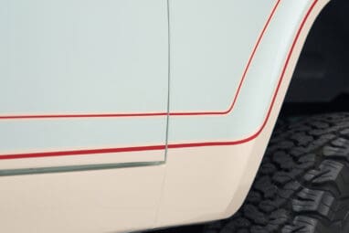 Ranger Stripes on Diamond Blue Ranger Stripe Custom Bronco