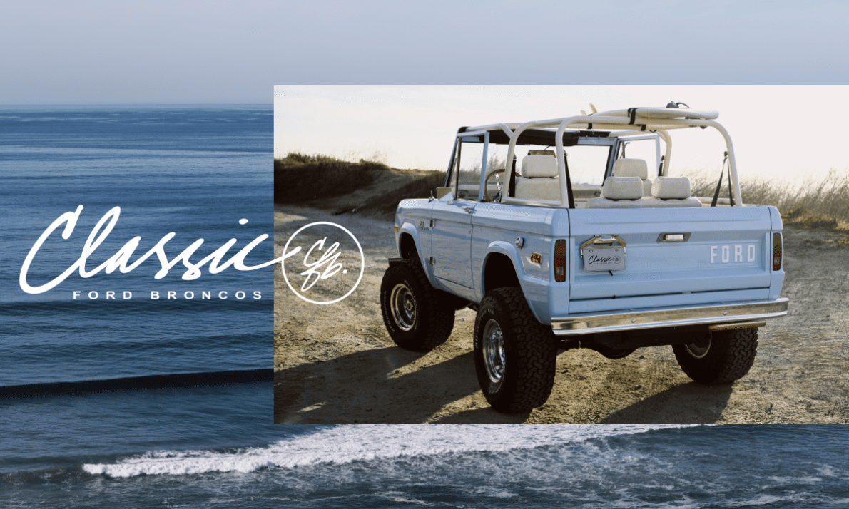 Custom Bronco on the California Coastline