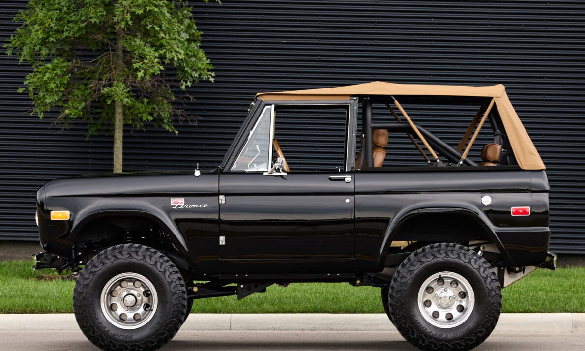 Black Whiskey Leather Bronco by Classic Ford Broncos